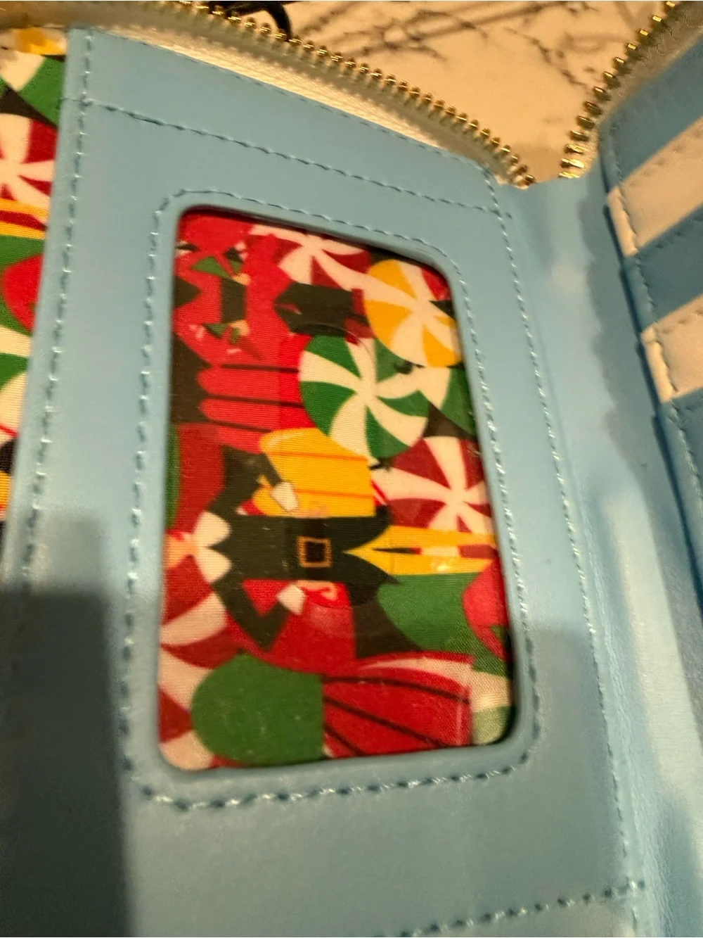 Loungefly Light Blue Elf Mini Backpack and Zip Wallet Set